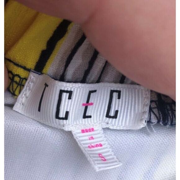 TCEC Tunic, Blue and Gold Striped, Lined, Size Small, Off-The-Shoulder - Picture 5 of 5